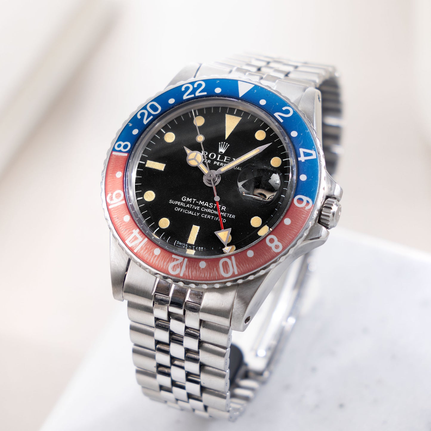 Rolex GMT-Master 1675 Long-E Dial Pepsi Bezel Insert