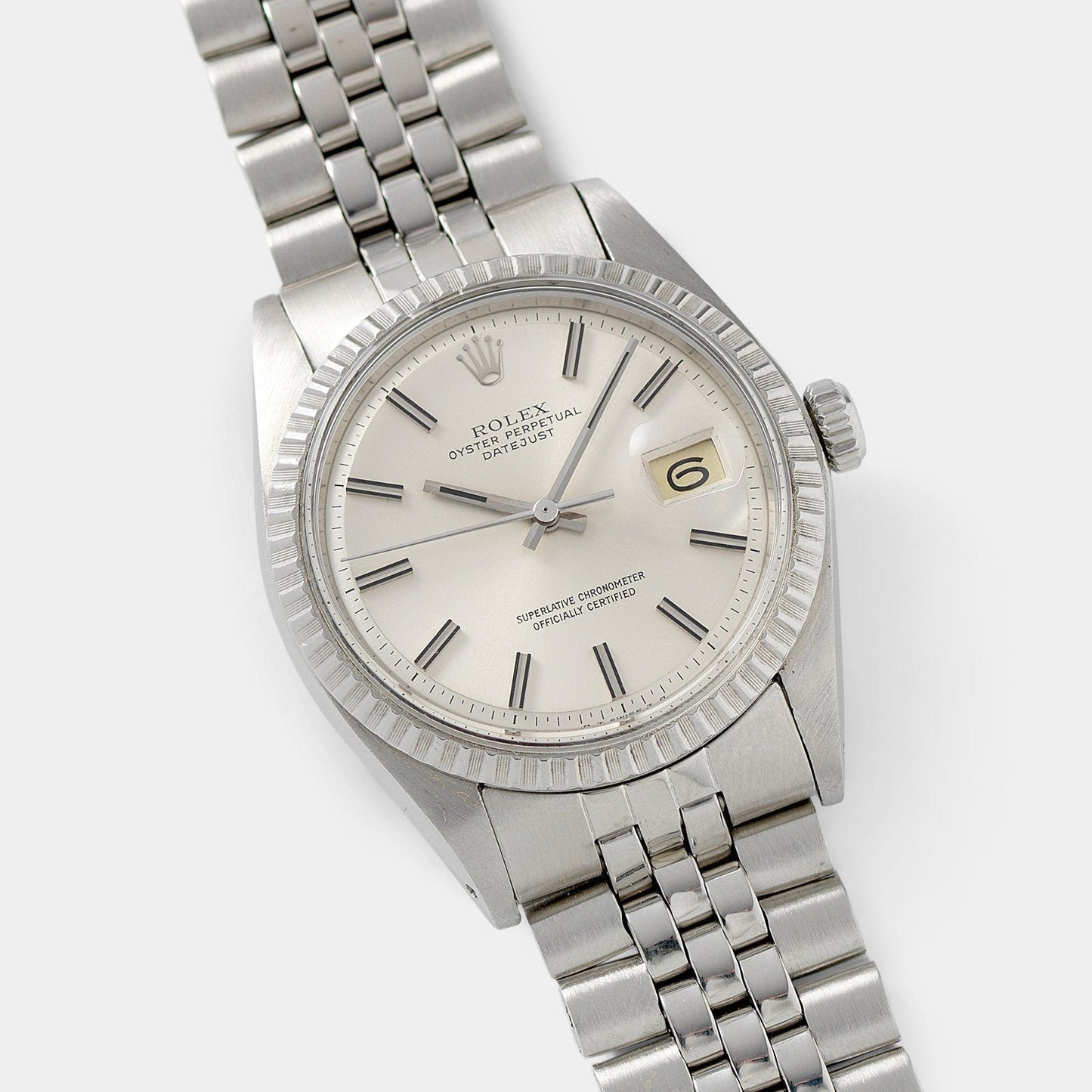 Rolex Datejust Silver Sigma Dial 1603 36mm steel case