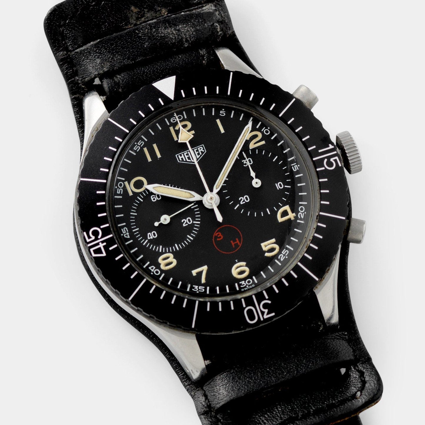 Heuer Chronograph German Issued Flyback Chrono 1550SG 42mm Case