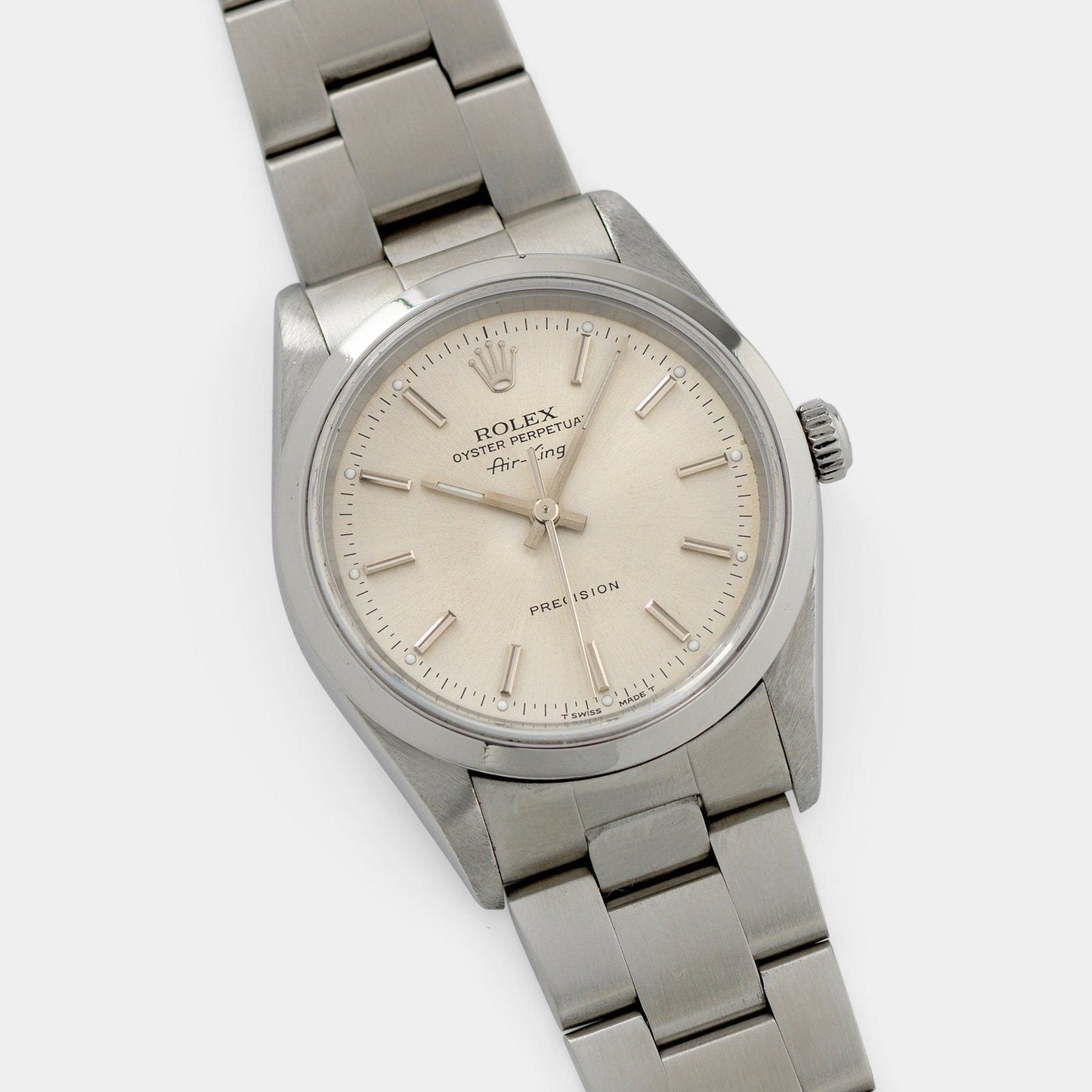 Rolex Air King Silver Soleil Dial Ref 1400