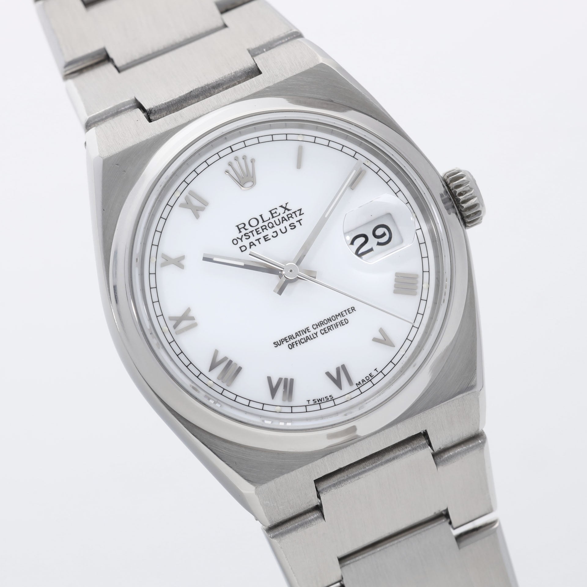 Rolex Oysterquartz Datejust 17000 White Dial certifiwatch