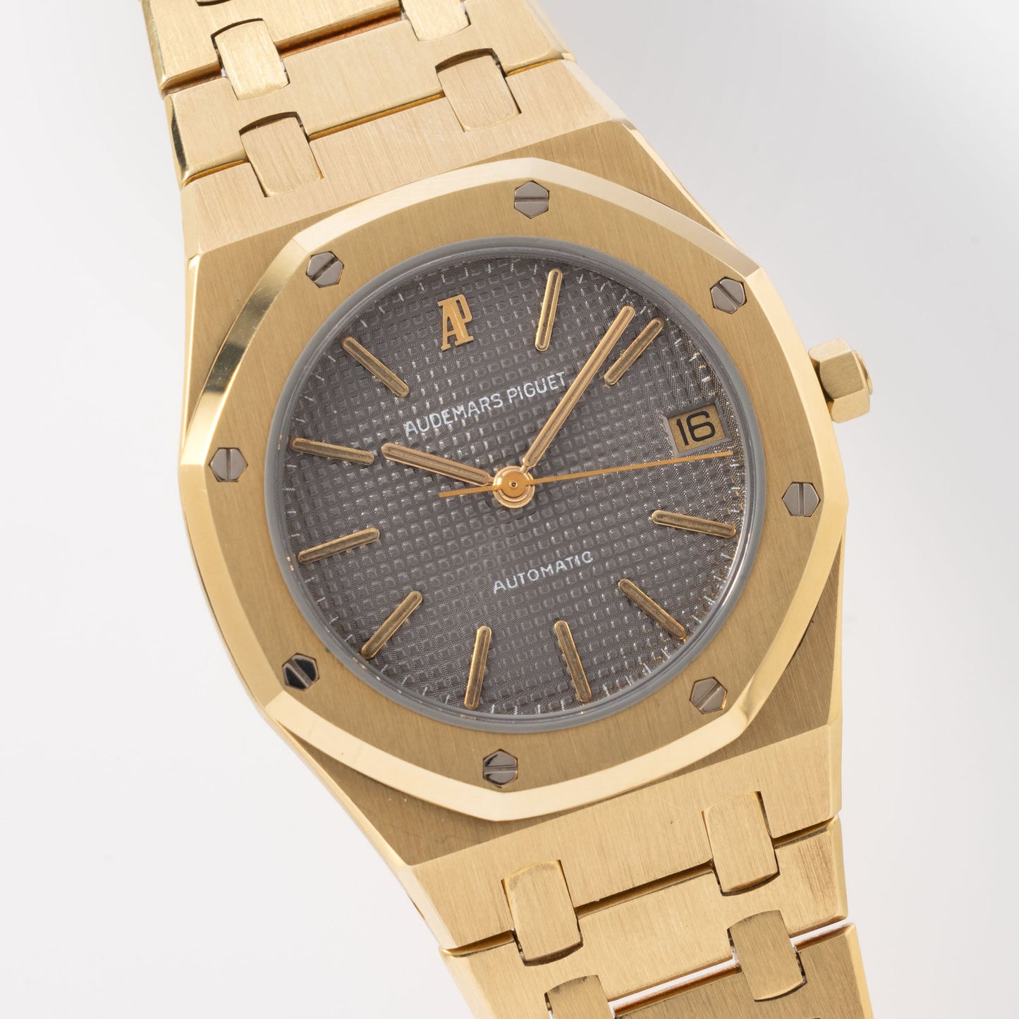 Audemars Piguet Royal Oak Yellow Gold Grey Dial ref 4100BA