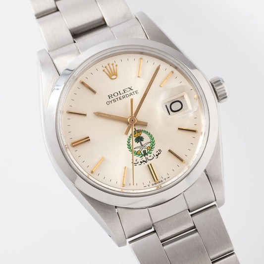 Rolex Oysterdate Precision Royal Saudi Armed Forces Dial Ref 6694