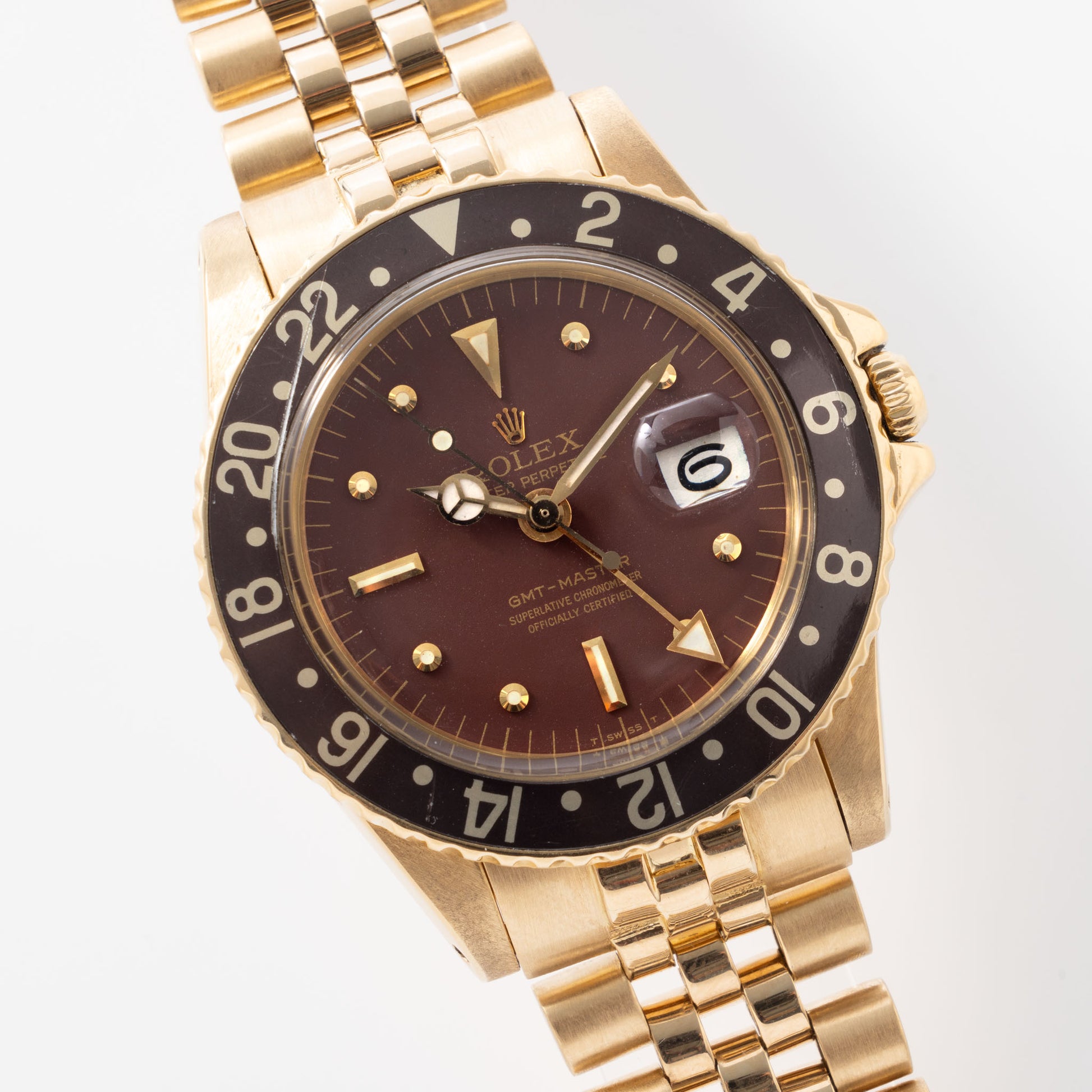 Rolex GMT-Master Brown ‘No I’ Dial and D’Agosto Bracelet Ref 1675/8