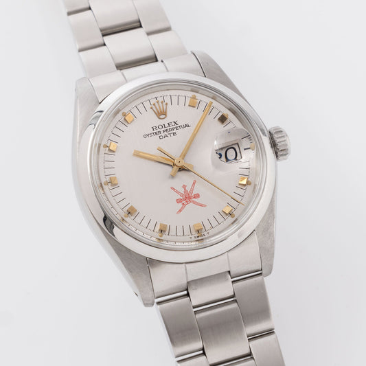 Rolex Oyster Perpetual Date Khanjar Dial Ref 1500