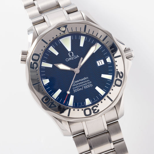 Omega Seamaster 300 Blue Wave Dial Ref 2255.80