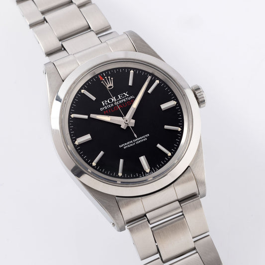 Rolex Milgauss Black dial box and papers set ref 1019