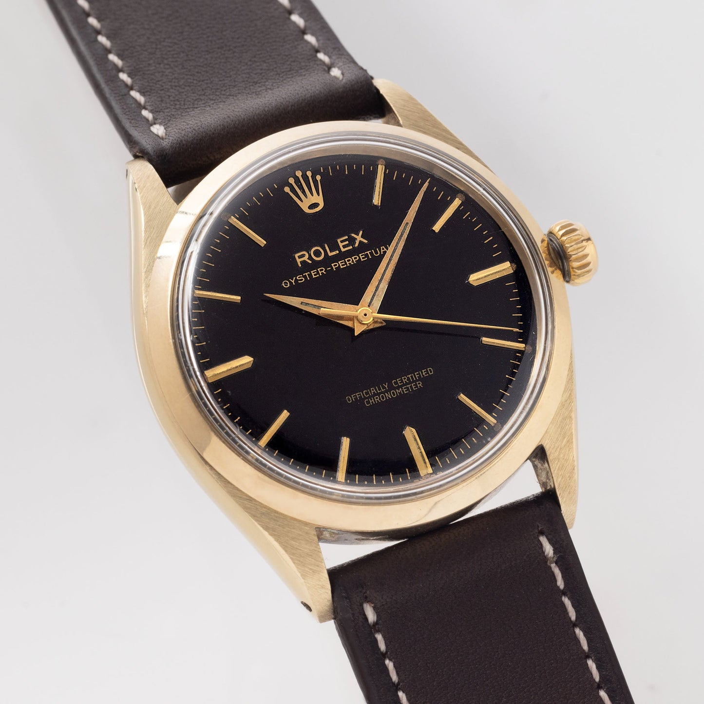 Rolex Oyster Perpetual "OCC" Gilt Dial in 9kt Yellow Gold Ref. 6564