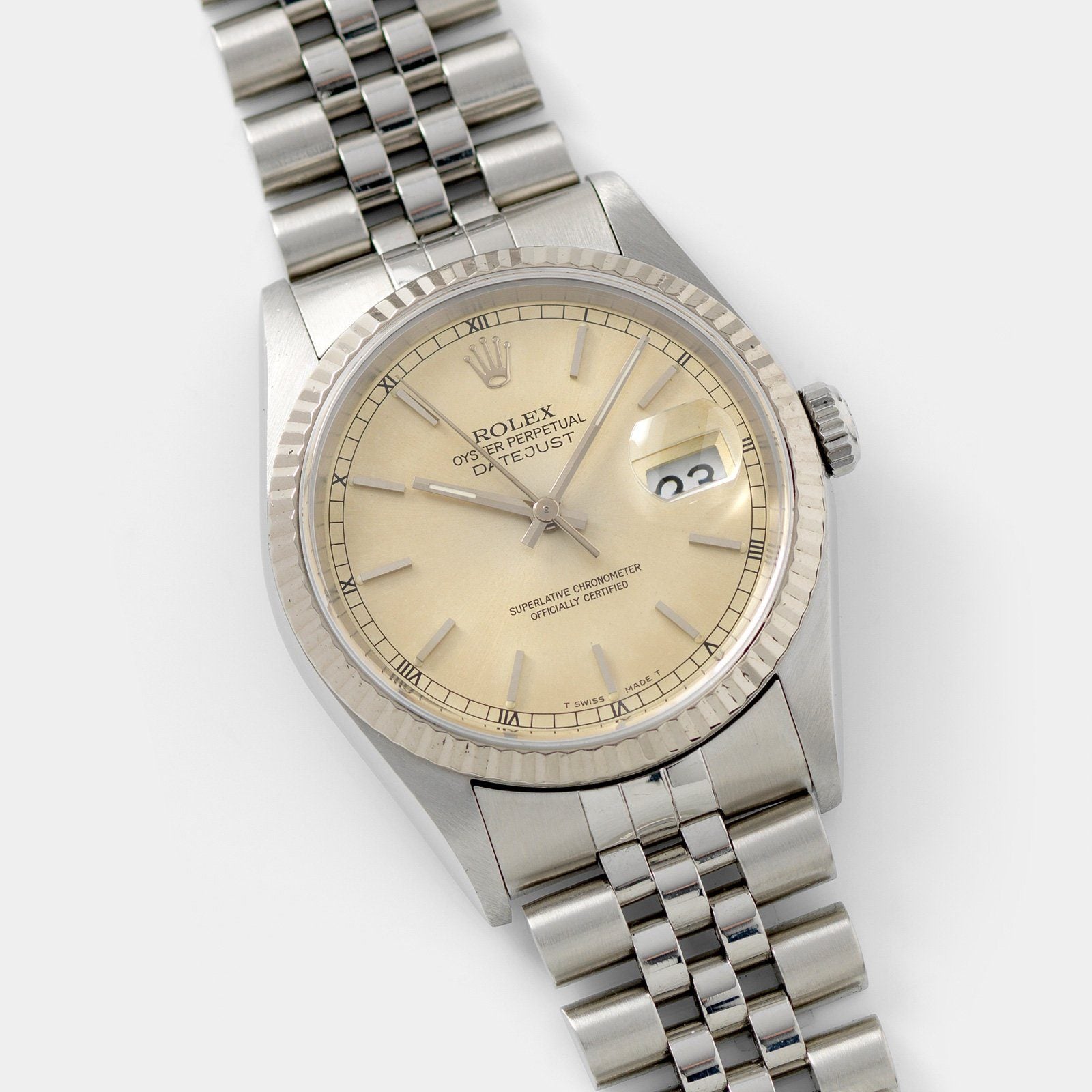 Rolex datejust shop cream dial