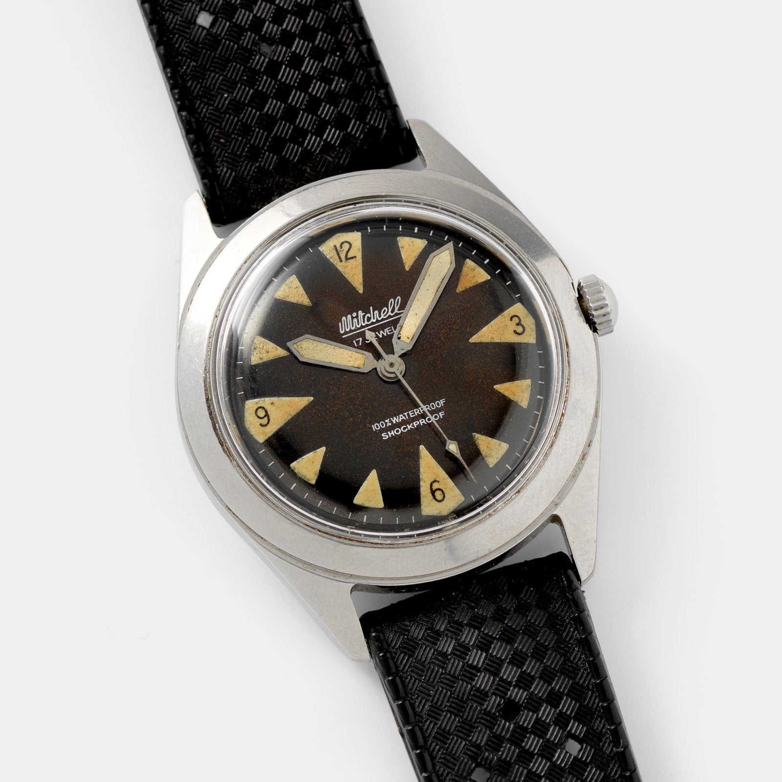 Mitchell Vintage Steel Dive Watch Tropical Dial