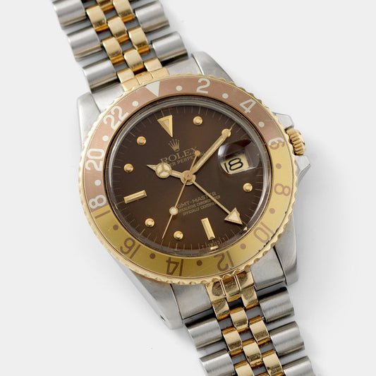 Rolex 16753 Nipple Dial GMT Master Brown Dial