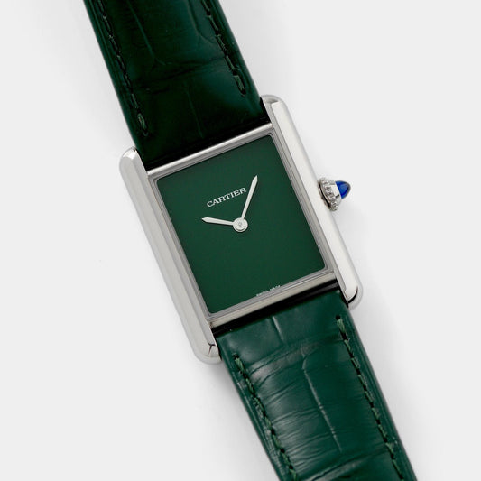 Cartier Tank Must 2021 Large Size with Green Dial