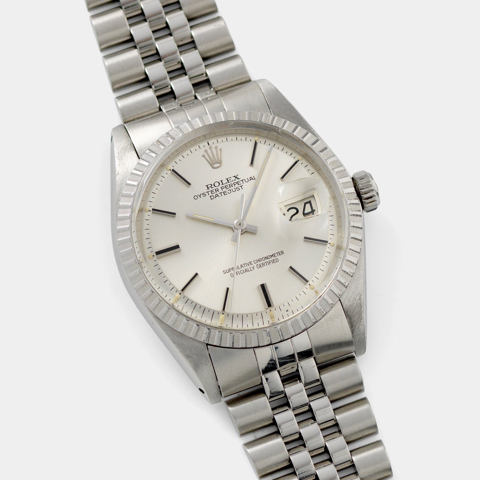 Rolex Datejust Silver Soleil Sigma Dial 1603