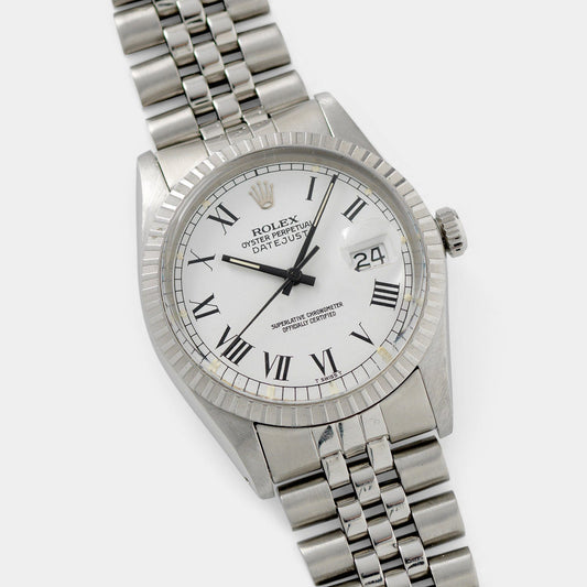 Rolex Datejust White Buckley Dial 16030