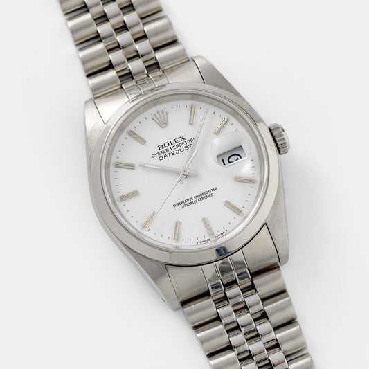 Rolex Datejust White Porcelain Dial Ref. 16220