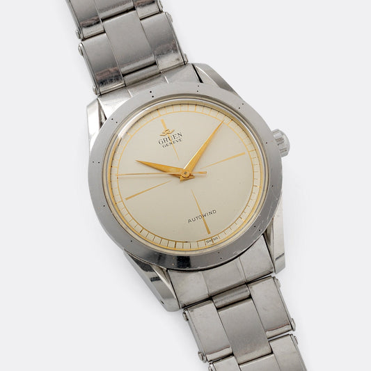 Gruen Dress Watch With Crosshair Dial