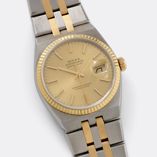 Rolex Oysterquartz Datejust Champagne Dial 17013