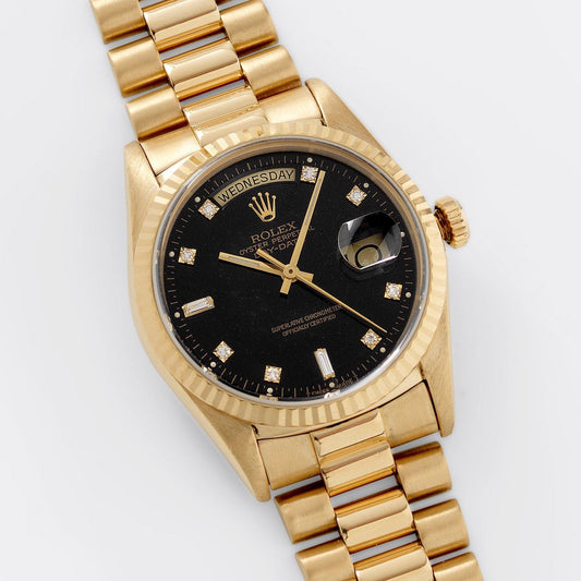 Rolex Day-Date Reference 18238 Black Diamond Dial