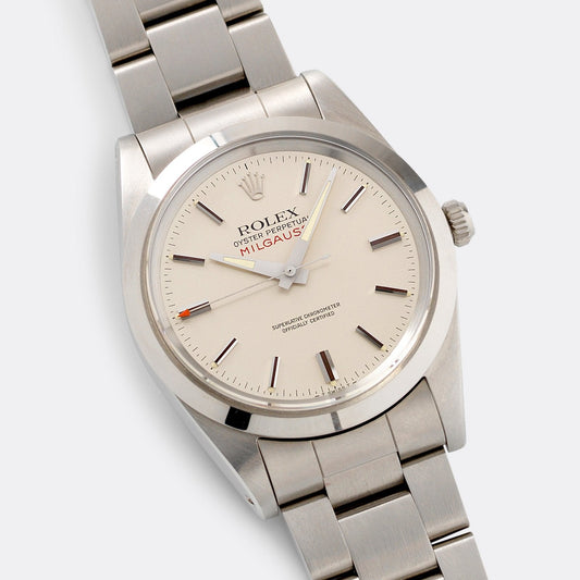 Rolex Milgauss 1019 Silver Dial New Old Stock Full Set