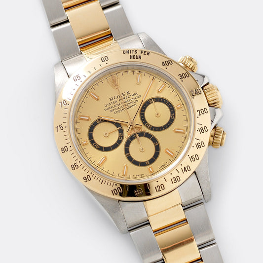 Rolex Daytona Steel and Gold 16523 Champagne Dial