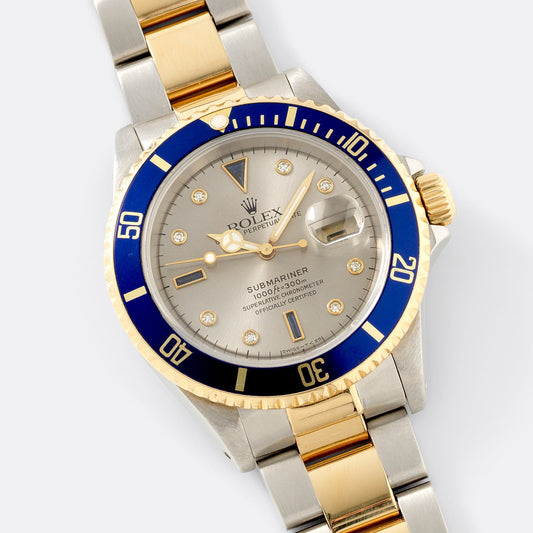 Rolex Submariner Date Serti Dial Two-Tone 16613