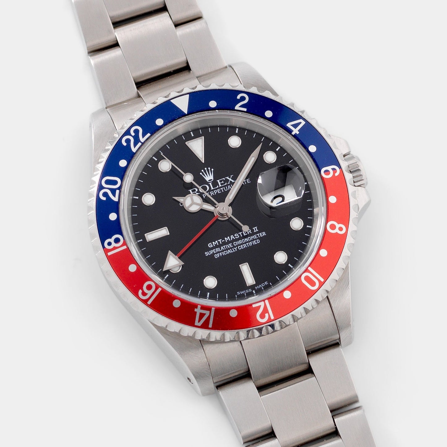 Rolex GMT-Master 2 16710 Pepsi Bezel Box and Papers 