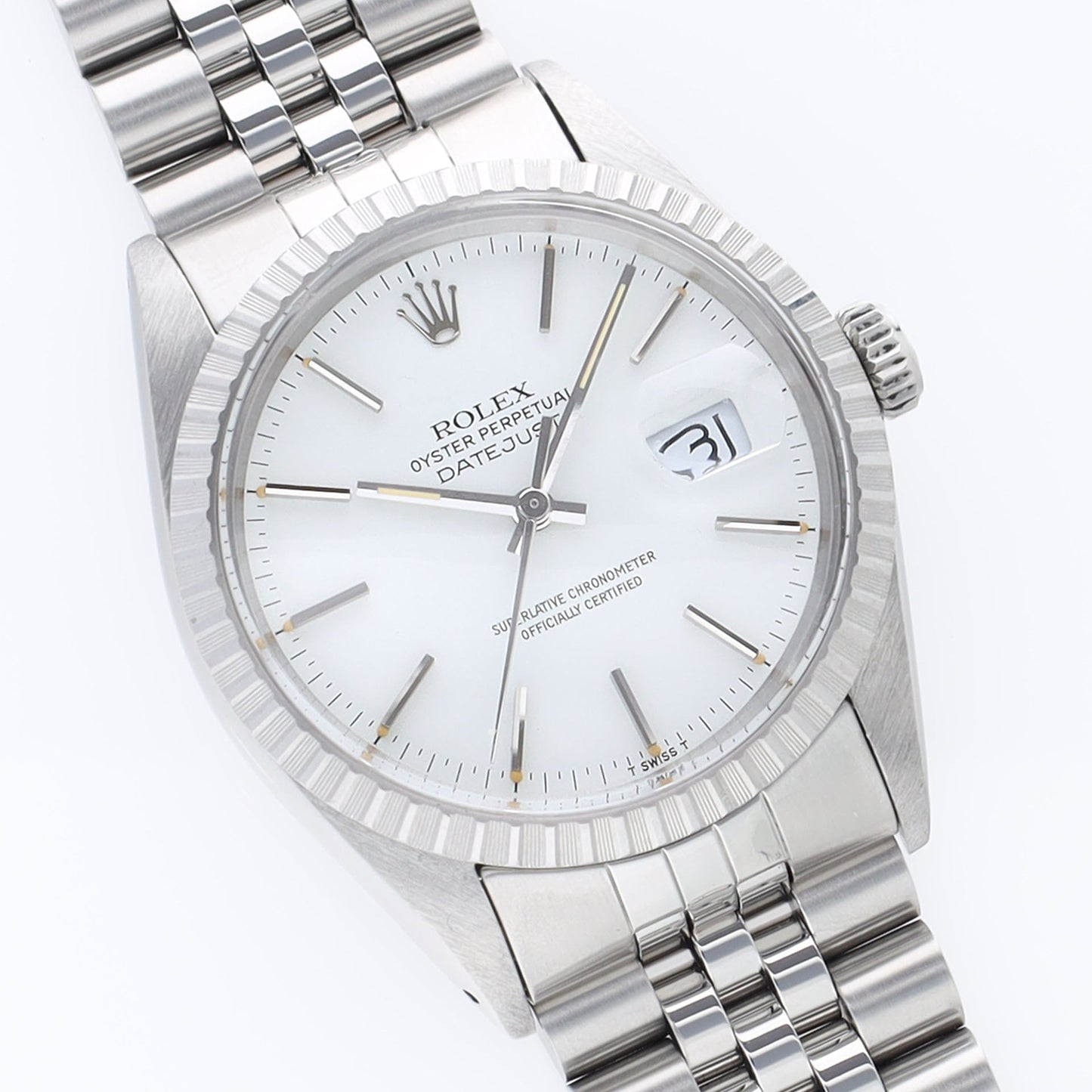 Rolex Datejust 16030 Polar White With Papers