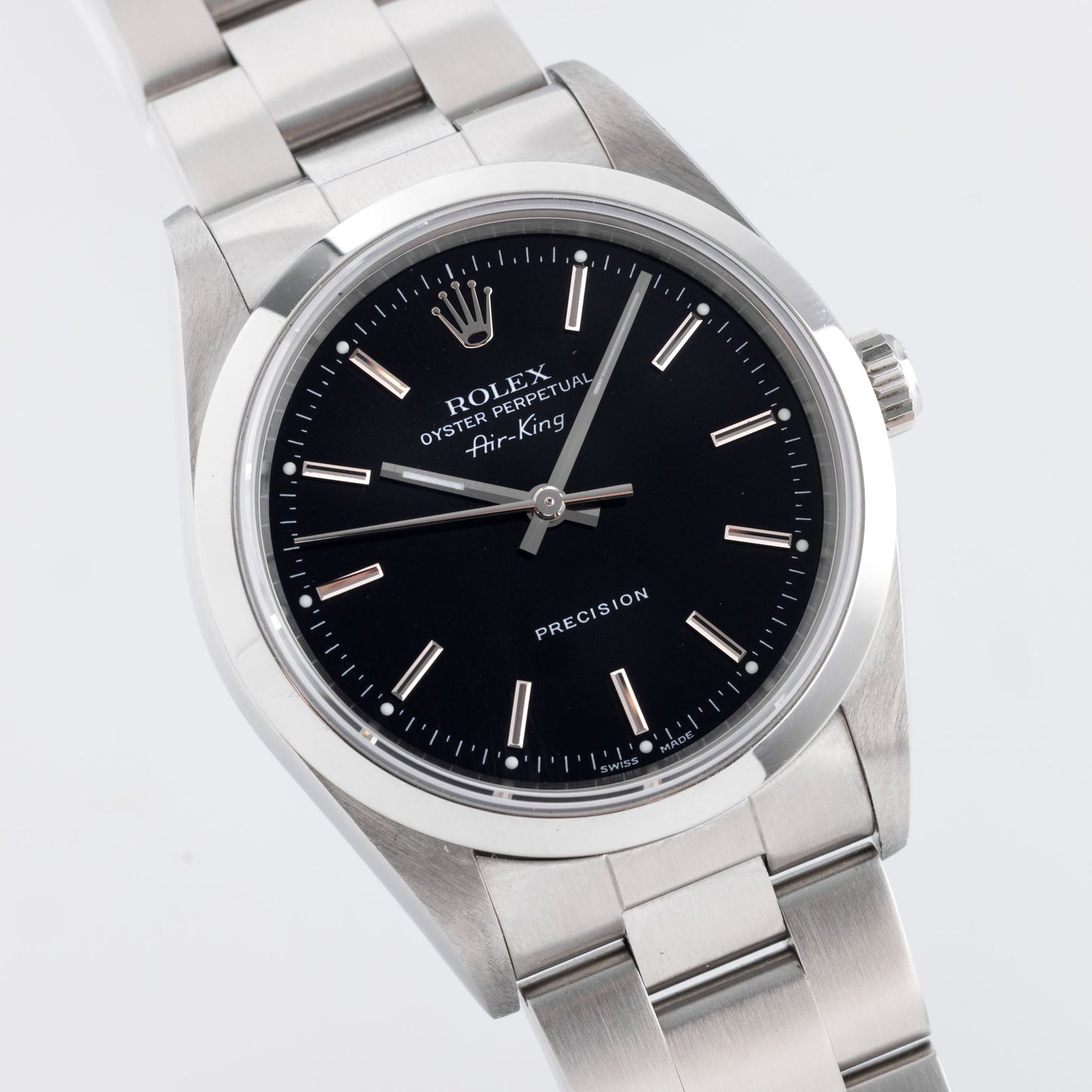 Rolex Air King Ref 14000 Black Glossy Dial