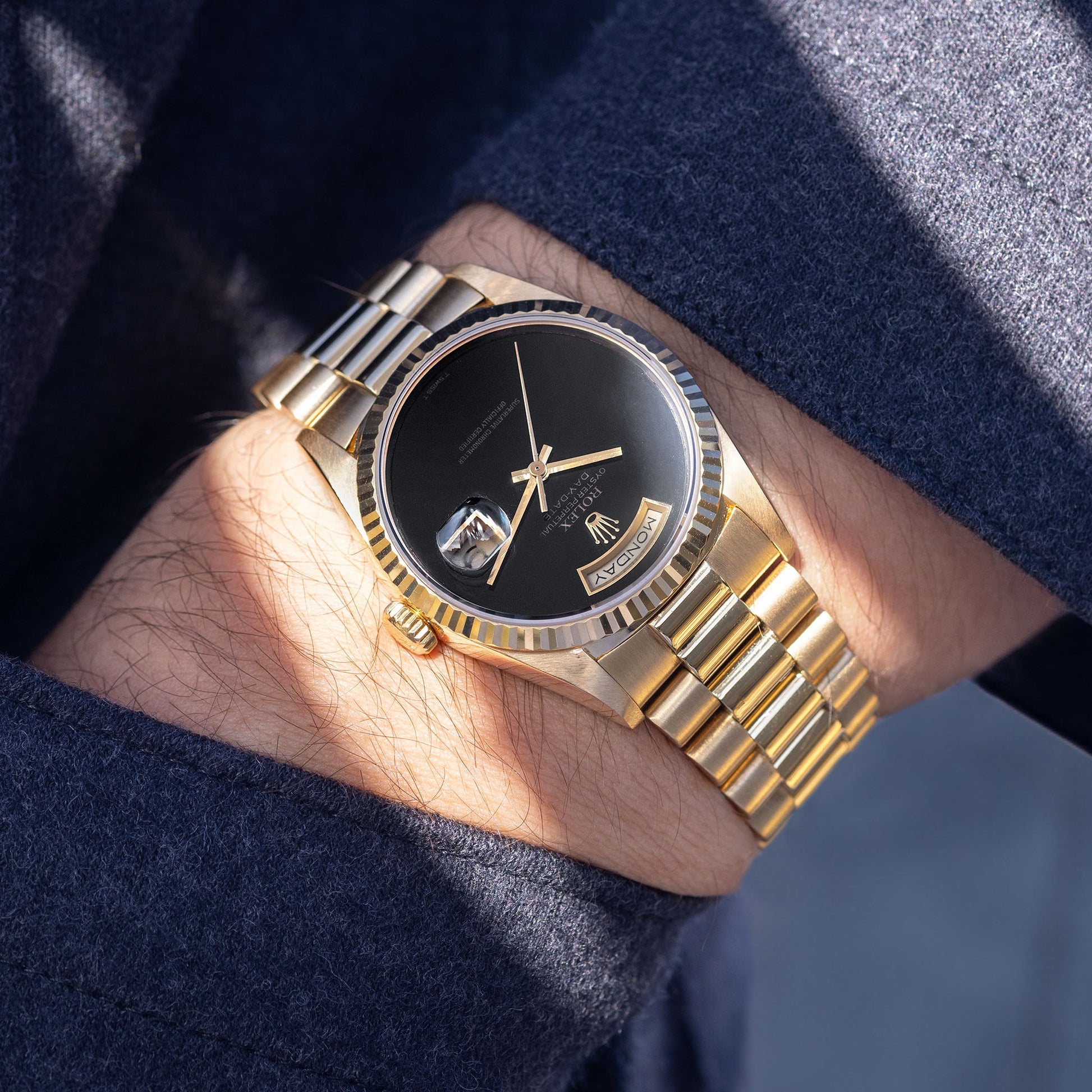 Rolex Day-Date 18238 Onyx Dial