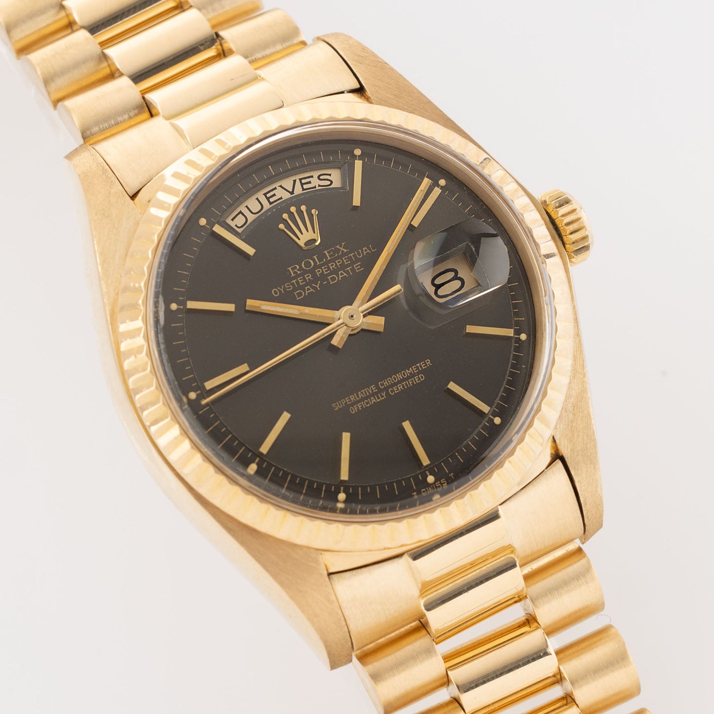 Rolex Day-Date Yellow Gold Grey Colour Change Dial Ref 1803