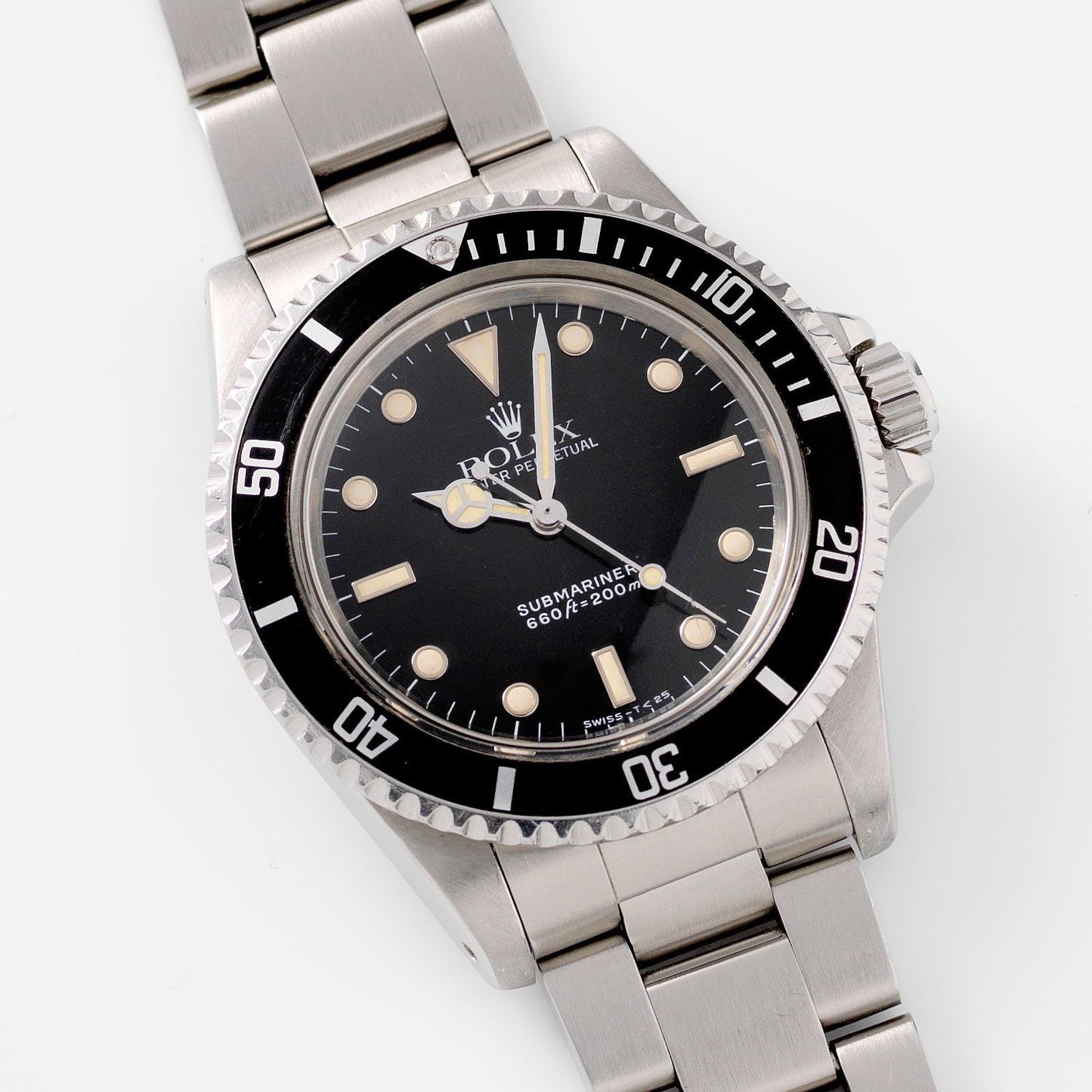 Rolex Submariner 5513 With White Gold Hour Markers