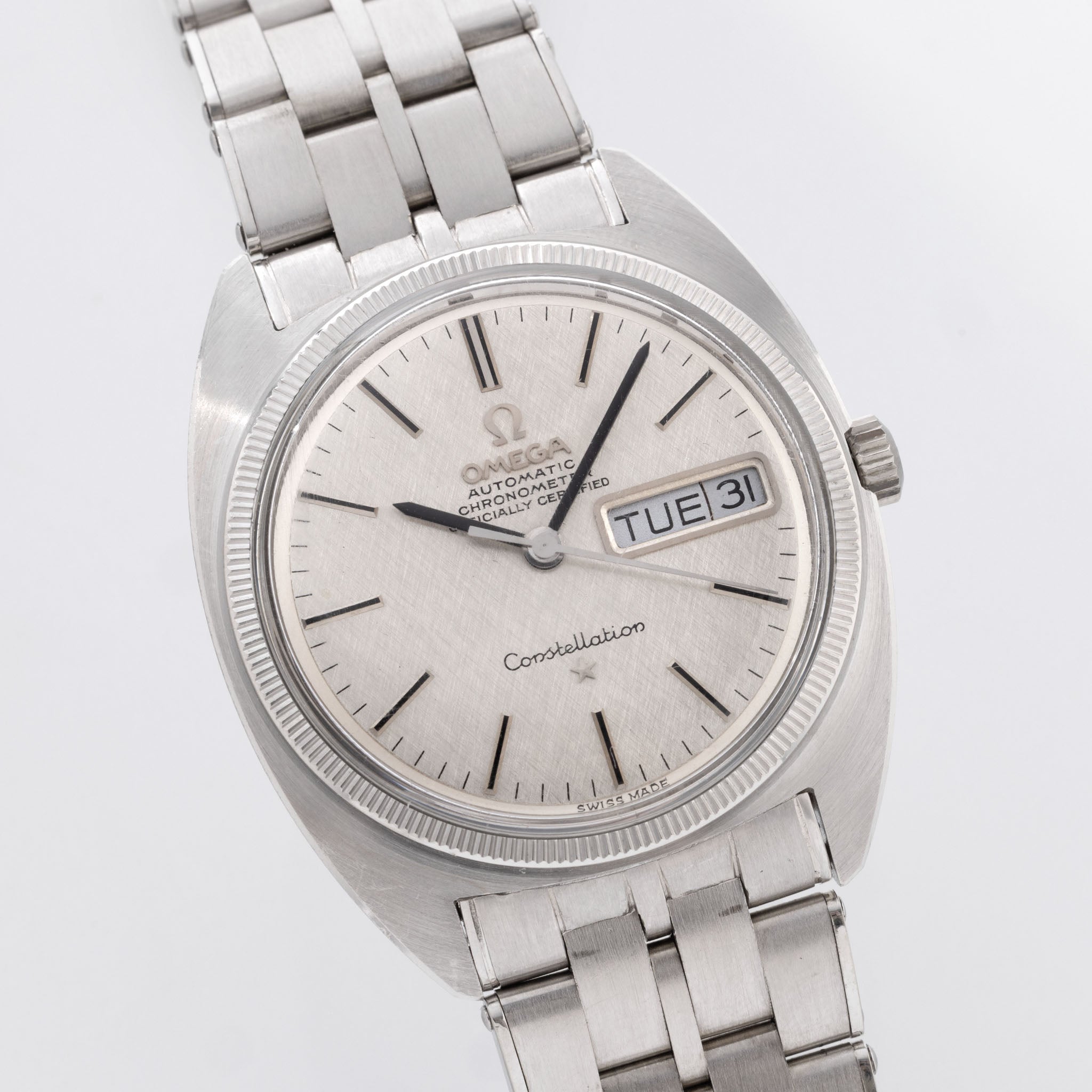 Omega constellation white gold sale