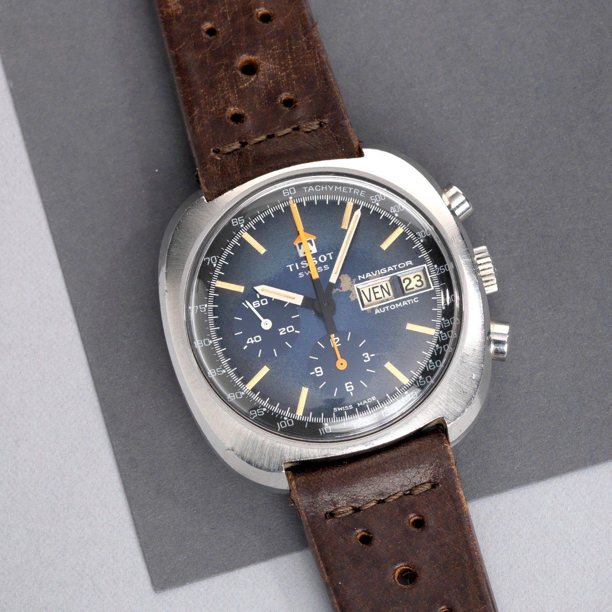 Tissot Navigator Blue Vintage Chronograph 45505