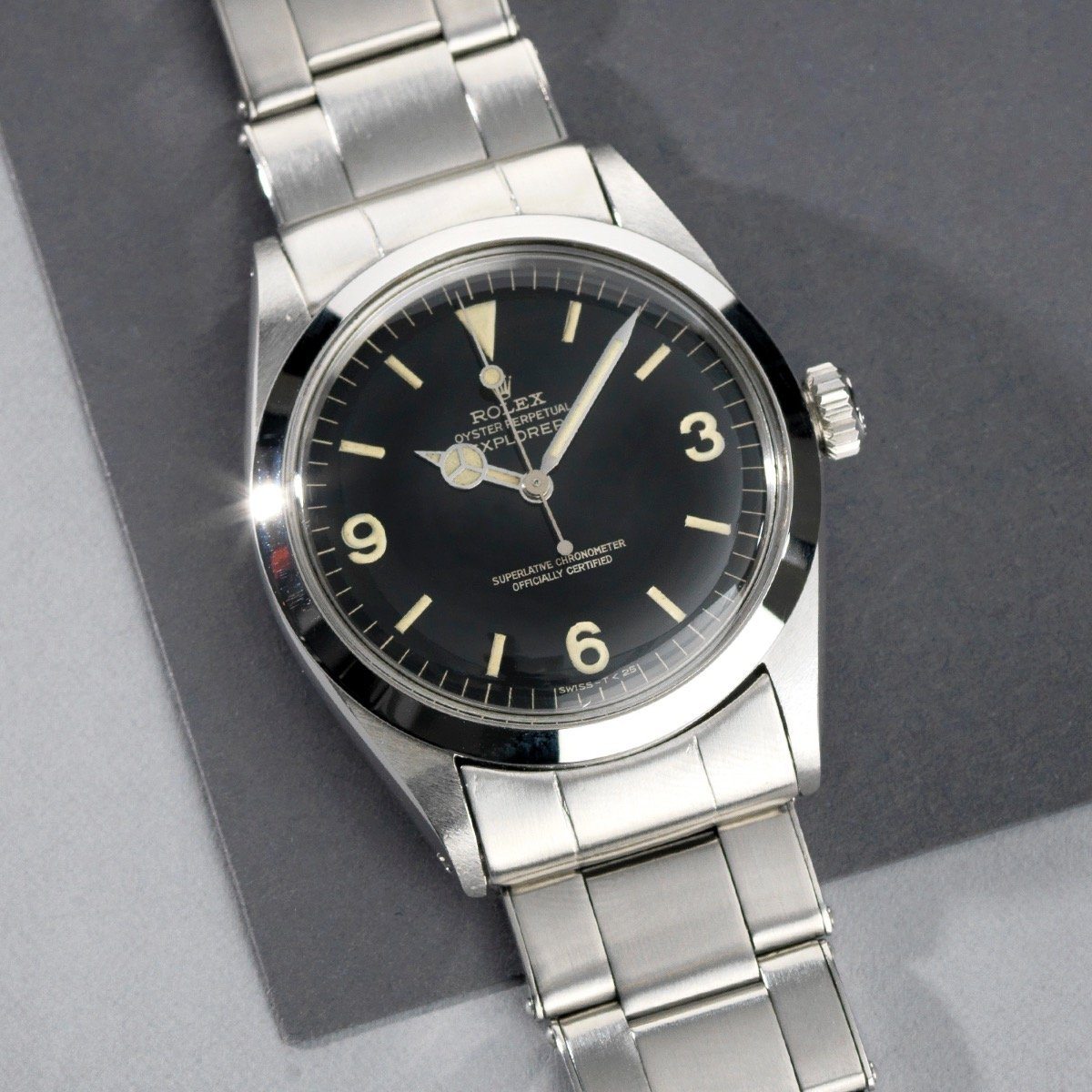 Rolex Explorer Gilt Dial 1016 Box and Papers
